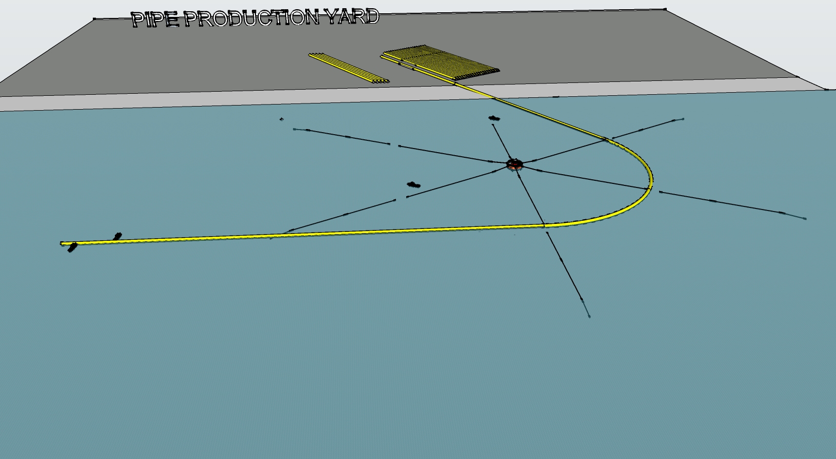floating bend pipe