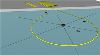 Pipe bend in elastic area